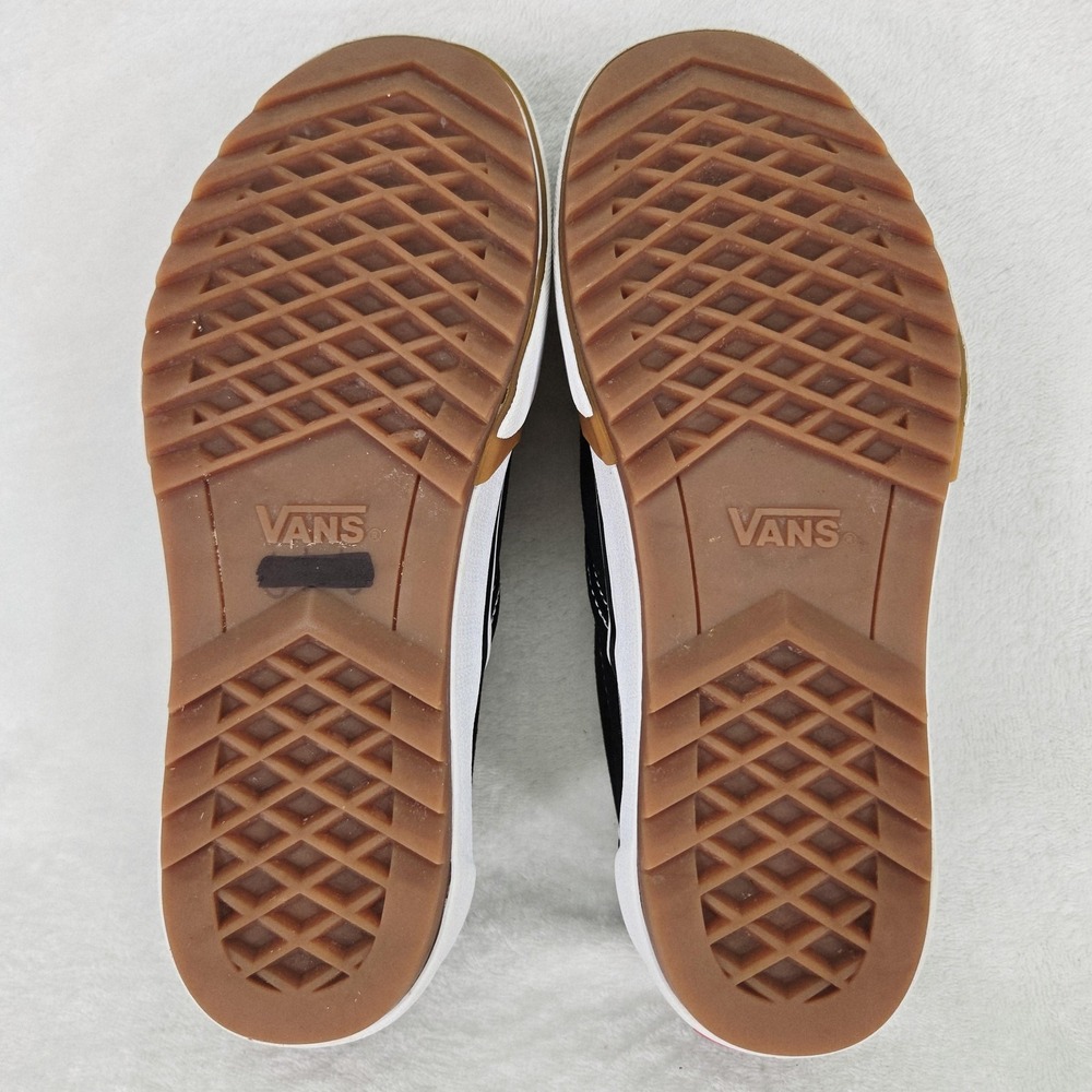 Vans Shoes Womens 6.5 Black Canvas Slip On Platform Lug Sole Skate Sneakers - Picture 11 of 13